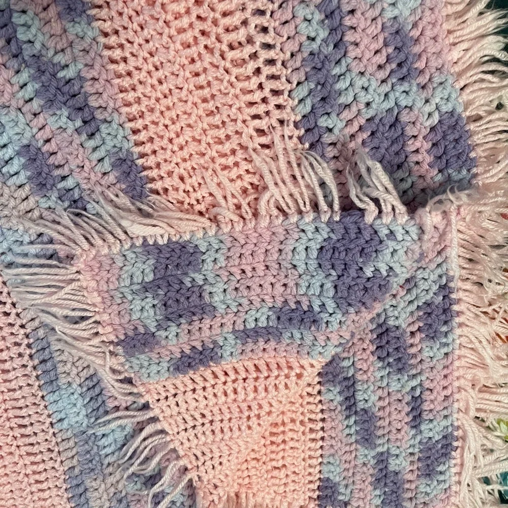 Vintage Handmade Afghan.